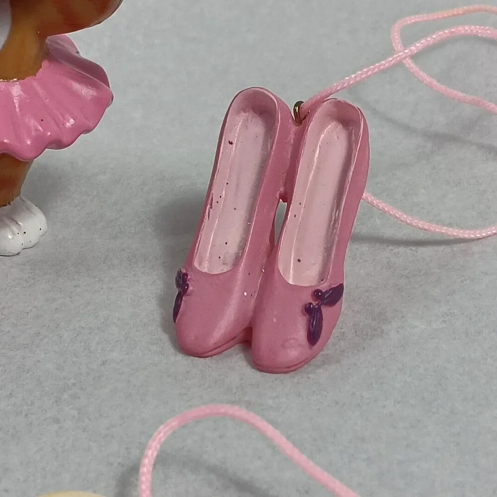Barbie Christmas Twyla Mini Ballerina Shoes Heart Charm Ring Box Ornaments Charm